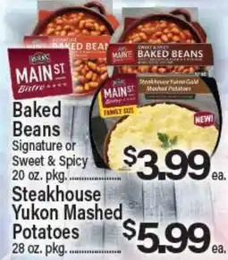 Angelo Caputo's Fresh Market Baked Beans Signature or Sweet & Spicy Steakhouse Yukon Mashed Potatoes offer