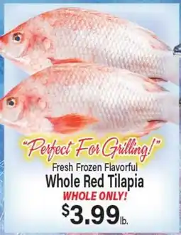 Angelo Caputo's Fresh Market Fresh Frozen Flavorful Whole Red Tilapia offer