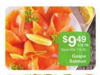 Fairway Store Market Gaspe Salmon offer