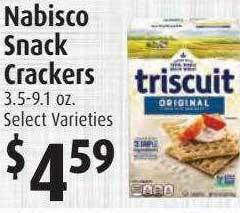 Gristedes Nabisco Snack Crackers offer