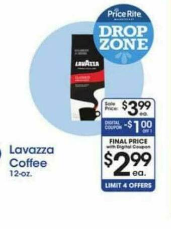 Price Rite Lavazza Coffee offer
