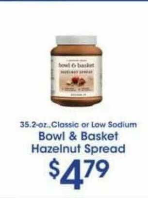 Price Rite Bowl & Basket Hazelnut Spread offer