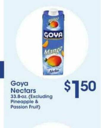 Price Rite Goya Nectars offer