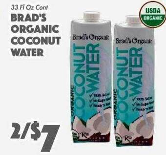 The Food Emporium Brads Organic Coconut Water offer