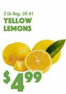 The Food Emporium Yellow Lemons offer
