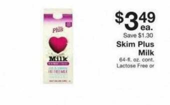 Fairway Store Market Skim Plus Milk offer