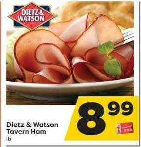 Weis Markets Dietz & Watson Tavern Ham offer