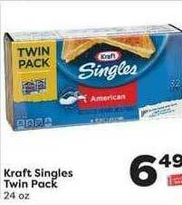 Weis Markets Kraft Singles Twin Pack offer
