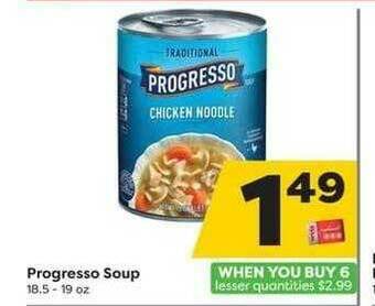 Weis Markets Progresso Soup offer