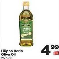 Weis Markets Filippo Berio Olive Oil offer