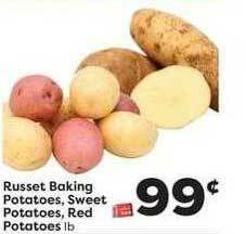 Weis Markets Russet Baking, Potatoes, Sweet Potatoes Or Red Potatoes offer