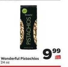 Weis Markets Wonderful Pistachios offer