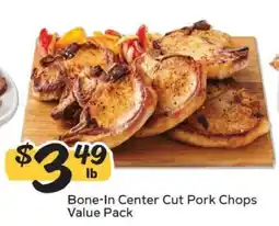 Winn Dixie Bone-In Center Cut Pork Chops Value Pack offer