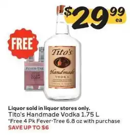 Winn Dixie Tito's Handmade Vodka offer