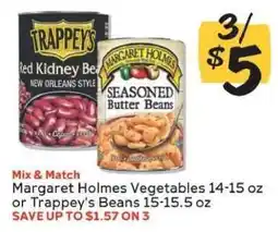 Winn Dixie Margaret Holmes Vegetables or Trappey's Beans offer