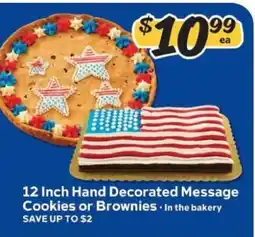 Winn Dixie 12 Inch Hand Decorated Message Cookies or Brownies offer
