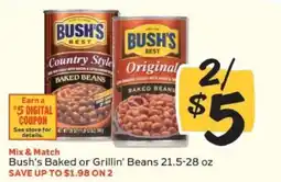 Winn Dixie Bush's Baked or Grillin' Beans offer
