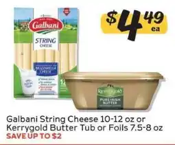 Winn Dixie Galbani String Cheese or Kerrygold Butter offer