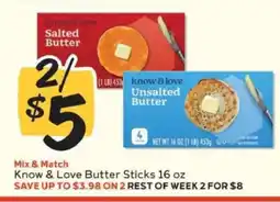 Winn Dixie Know & Love Butter Sticks 16 oz offer