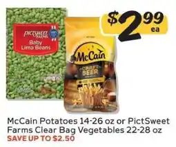 Winn Dixie McCain Potatoes or PictSweet Farms Clear Bag Vegetables offer
