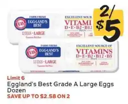 Winn Dixie Eggland's Best Grade A Large Eggs Dozen offer