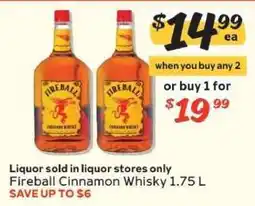 Winn Dixie Fireball Cinnamon Whisky offer
