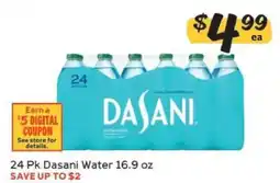 Winn Dixie 24 Pk Dasani Water 16.9 oz offer