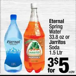 Super King Markets Eternal Spring Water or Jarritos Soda offer