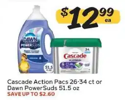 Winn Dixie Cascade Action Pacs or Dawn PowerSuds offer