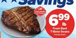 Save a Lot Fresh Beef T-Bone Steaks offer