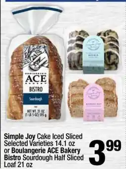 Super King Markets Boulangerie ACE Bakery Bistro Sourdough Half Sliced Loaf offer