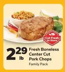Save a Lot Fresh Boneless Center Cut Pork Chops offer