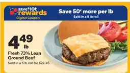 Save a Lot Fresh 73% Lean Ground Beef offer