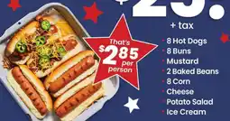 Safeway Hot Dog Meal offer