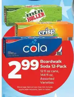 Save a Lot Boardwalk Soda 12-Pack offer