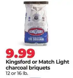 Hy-Vee Kingsford or Match Light Charcoal Briquets offer