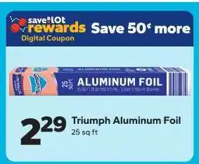 Save a Lot Triumph Aluminum Foil offer