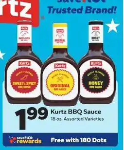 Save a Lot Kurtz BBQ Sauce offer