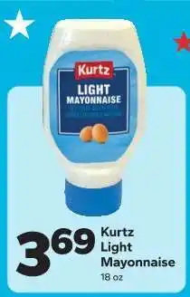 Save a Lot Kurtz Light Mayonnaise offer