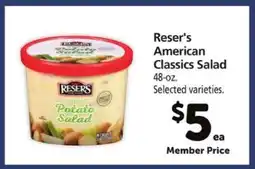 Safeway Reser's American Classics Salad offer