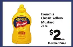 Safeway French's Classic Yellow Mustard offer