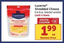 Safeway Lucerne Shredded Cheese offer