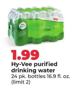 Hy-Vee Hy-Vee purified drinking water offer