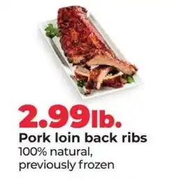 Hy-Vee Pork Loin Back Ribs offer