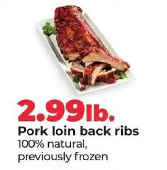 Hy-Vee Pork Loin Back Ribs offer