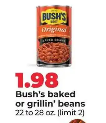 Hy-Vee Bush's Baked or Grillin' Beans offer