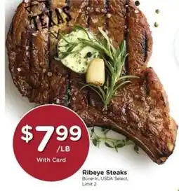 Kroger Ribeye Steaks offer