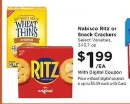 Kroger Nabisco Ritz or Snack Crackers offer