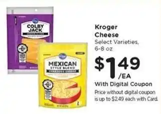 Kroger Kroger Cheese offer