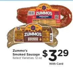 Kroger Zummo's Smoked Sausage offer